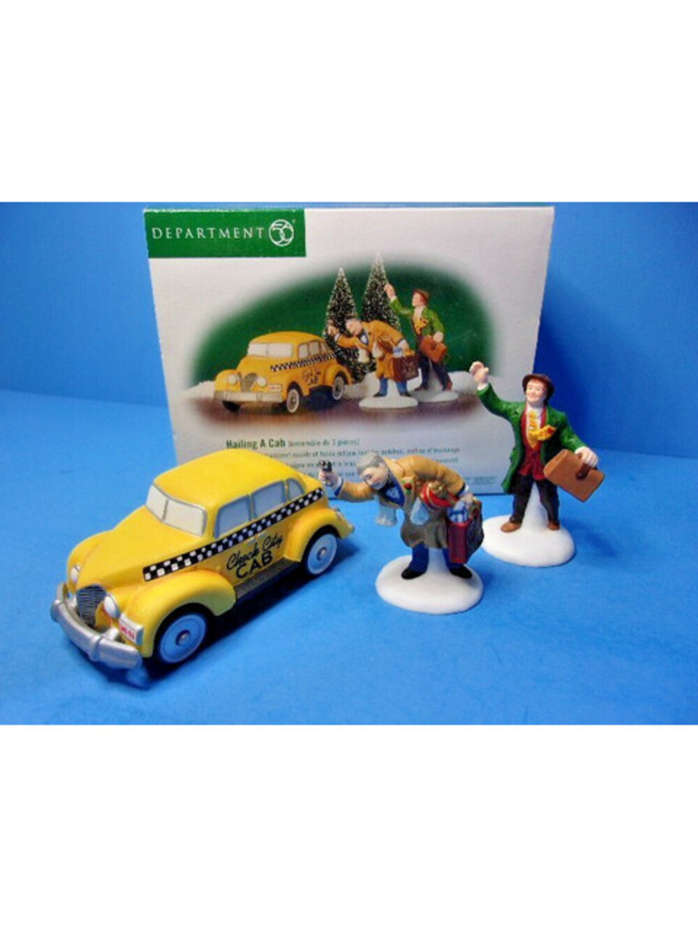 Dept 56 HAILING A CAB #58961 Christmas in the City Set of 3 Retired Village IOB